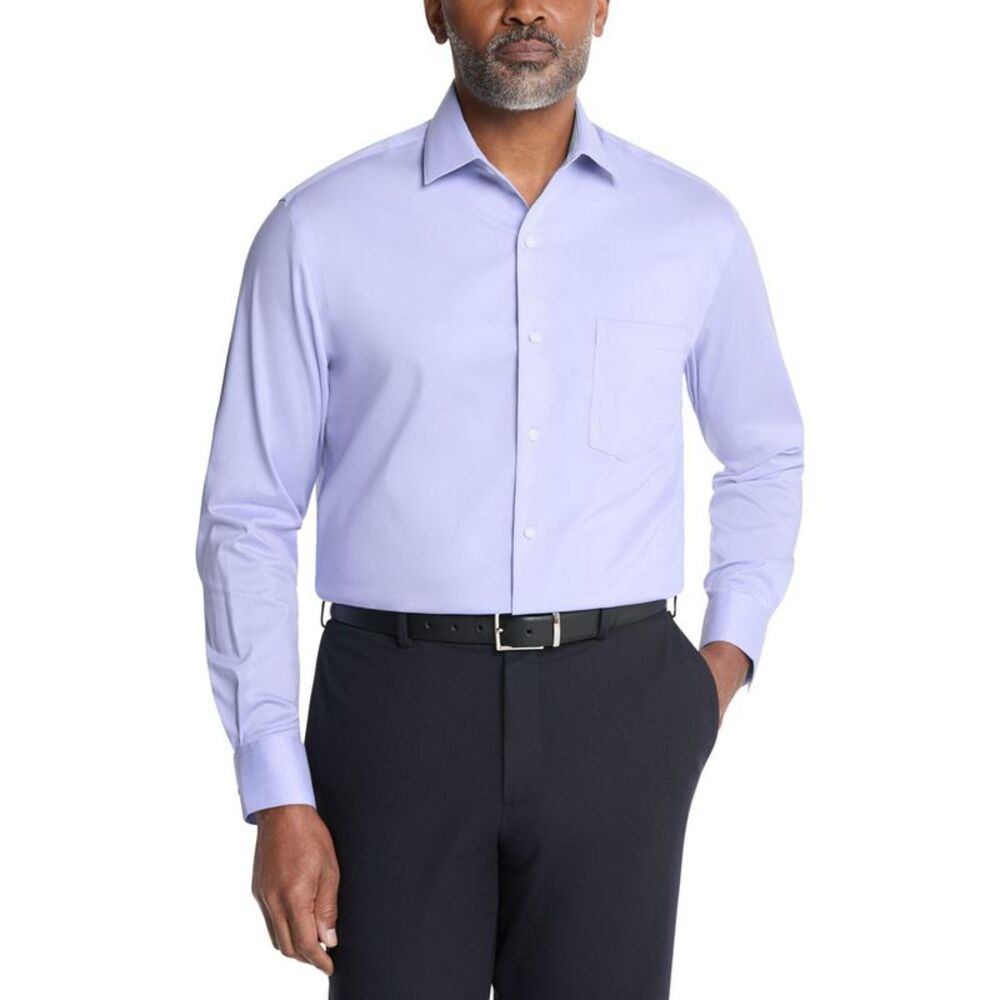 Van Heusen Mens Flex Button Down Dress Shirt, NWT